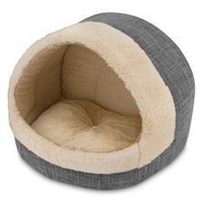 Cozy Cat Cave by Best Pet Supplies, 17"x15"x14, Gray