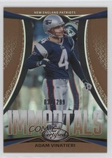 2024 Certified Immortals Bronze Mirror 32/299 Adam Vinatieri #1 ux1