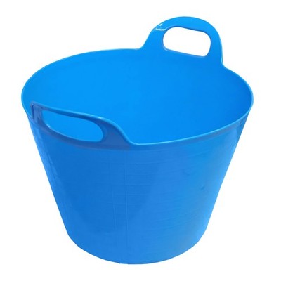 GROSSER FLEXI Wanne flexibler Farbeimer zur Aufbewahrung Gartenstall Pferd himmelblau