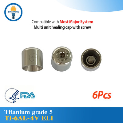 6Pcs Multi unit Healing cap Fit Osstem/Straumann/Neodent GM/MIS Seven/Megagen