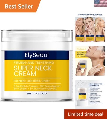 1.7 Fl Oz Anti-Aging Neck Cream: Korean Formula for Youthful Skin Rejuvenation