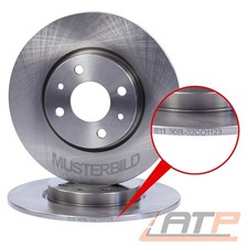2x BREMSSCHEIBE Ø239 VOLL VORNE FÜR VW PASSAT 32 1.3 1.5 D BJ 73-80 32B 1.3-1.6