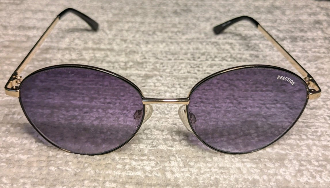 Kenneth Cole Reaction KC1375 Round Gold Sunglasses with Gradient Lens for Men 32B