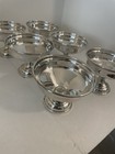 Set Of 6 Hamilton Sterling Weighted Sherbet Parfait Dessert Cups Monogrammed — photo 1