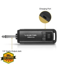 Sound Town 4CH Wireless Microphone System Rechargeable