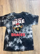 Buc-ee's "I'm Just Here for the Snacks" Tie Dye T-shirt Youth Medium