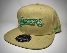 Mitchell & Ness Dynasty Fitted 7 3/4 Los Angeles Lakers Malibu Sunrise Khaki Vet