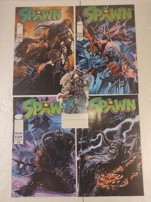 Mcfarlane -Spawn Fan Edition #1-3 Plus #1 Var Cvr Comics(Lot of 4) -VF-NM