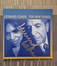 Leonard Cohen Signed CD Cover 10 New Songs  Original Autogramm Autograph Rare