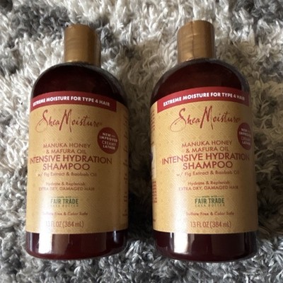 SheaMoisture Manuka Honey & Mafura Oil Hydration Shampoo 13 fl oz Lot 2