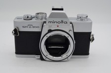 Minolta SRT 200 35mm Film Camera Body, Chrome BODY ONLY for PARTS or REPAIR