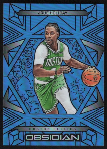 2024 Panini Obsidian Basketball Electric Etch Blue Flood Jrue Holiday #53