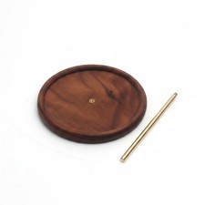 Embroidery Thread Holder Brass Rod Wood Spool Stand Detachable for Sewing Room