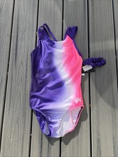 NWT GK Elite Gymnastics Leotard AM Adult Medium With Hair Scrunchie