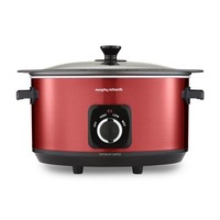 Morphy Richards 6.5L Slow Cooker, Accents Sear and Stew  Metallic Red 461026