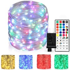 Outdoor String Lights - 80 Ft Rope Lights with 240 Color Changing Multicolor