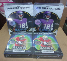 2026 PULSE AURA FOOTBALL (2) HOBBY + (2) HEAT SEEKER SEALED BOX LOT