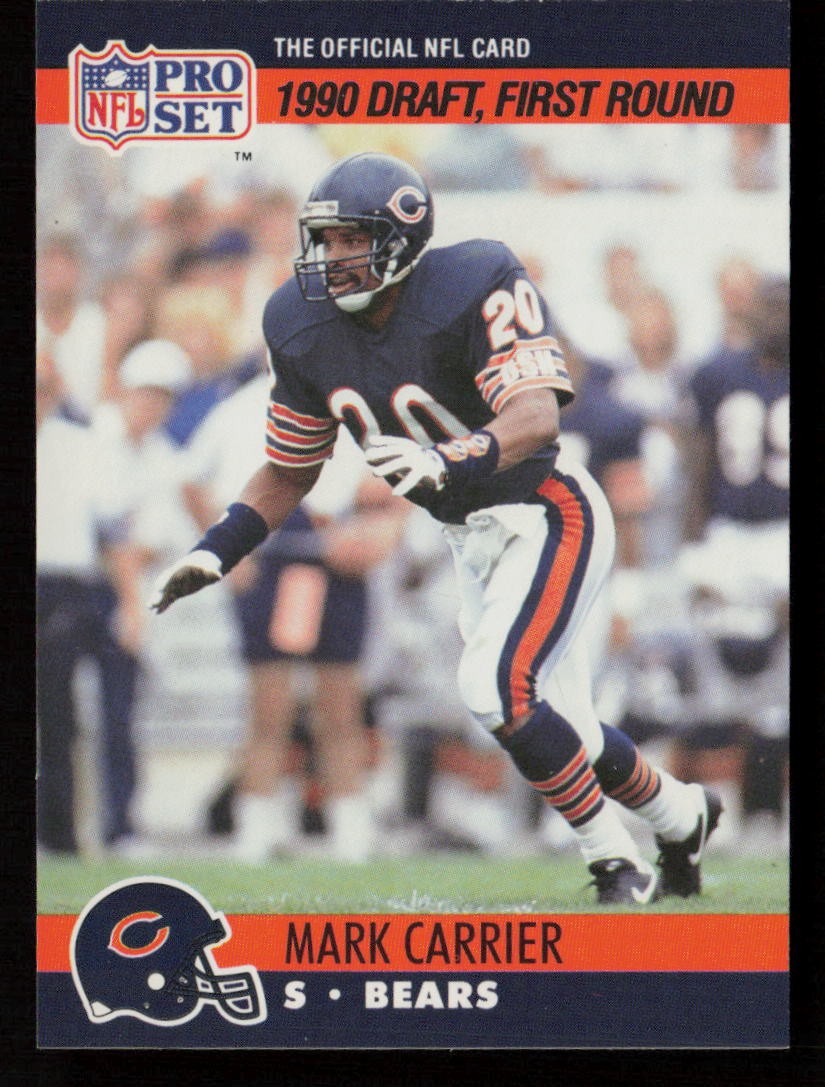 Mark Carrier 1990 Pro Set #674 RC Rookie Chicago Bears USC