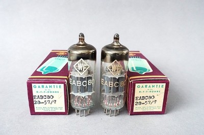 1 x NOS EABC80, WF/RFT GERMANY, FIRST CHOICE, TESTED TUBE, OWN BOX, 1957