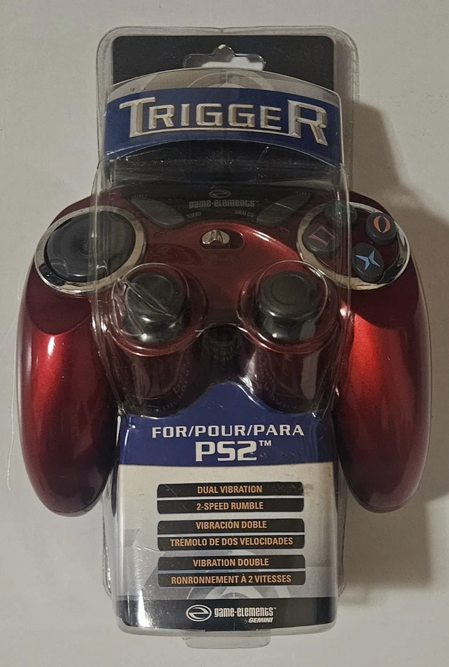 Game Elements PS2 Dual Vibration Controller Trigger PlayStation 2 New - Image 2 of 3