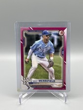 2021 Bowman - Whit Merrifield #1 Fuchsia Border /299