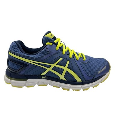 Womens 8 - Asics GEL Excel 33 2 Running Sneaker Lime Green Denim Blue NEW