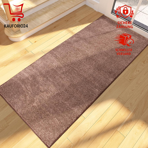 Schmutzfangmatte Rutschfest Waschbar 60X150Cm Absorbierend FüR Eingang Flur Hund-image