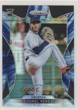 2019 Panini Prizm Tier II Blue Hyper Prizm Cionel Perez #185 tj0