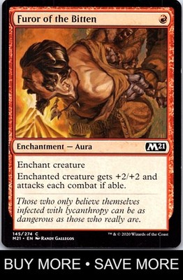 Furor of the Bitten LP Core Set 2021 MTG