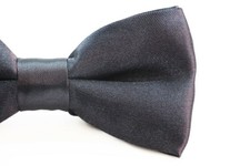 Boys Gunmetal Bow Tie Little Baby Grey Silver Toddler Kids Adjustable Pretied
