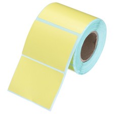1.97x2.76inch Self Adhesive Rectangular Color Sticker Labels 400 Labels, Yellow