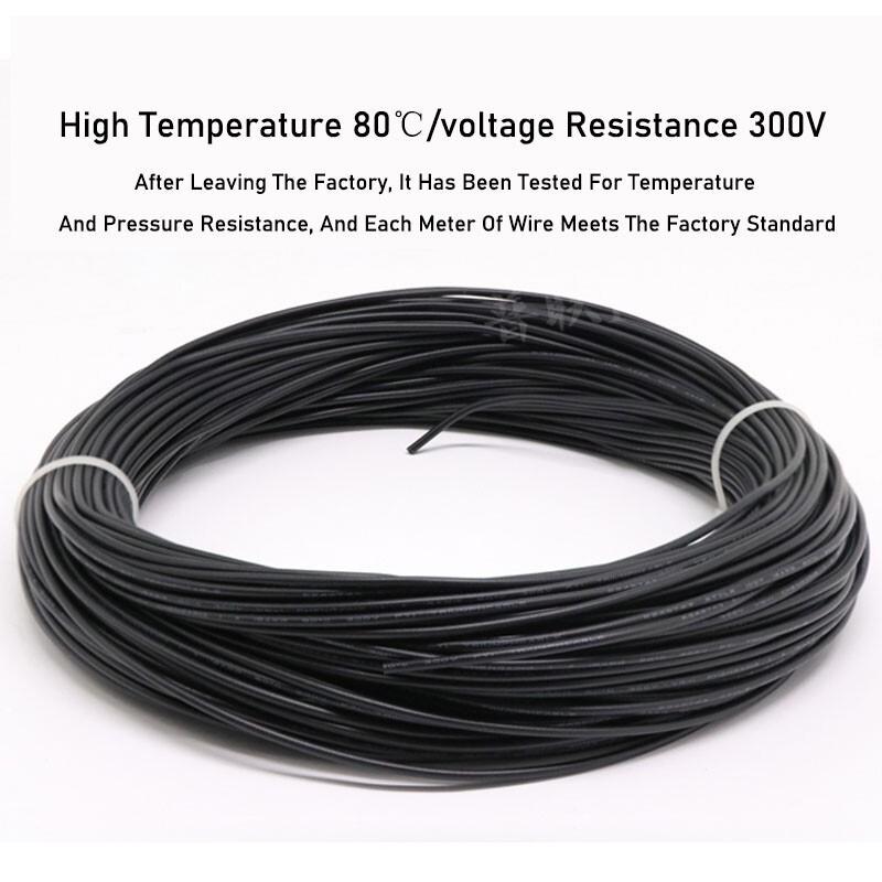16AWG to 30AWG PVC Flexible Electronic Wire Stranded Cable UL1007 11 Colors