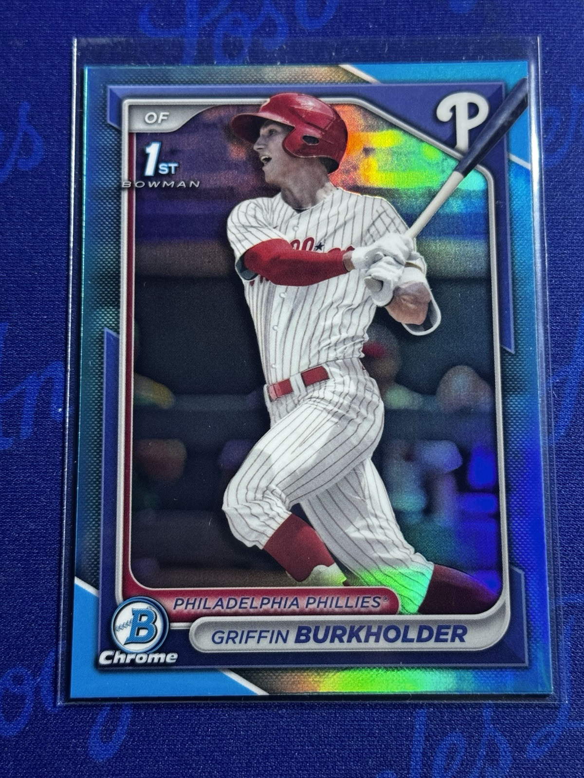 2024 Bowman Draft 1st Bowman Chrome Sky Blue Griffin Burkholder