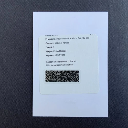 2026 Panini Prizm FIFA World Cup Kylian Mbappe National Heroes Auto