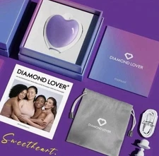 Diamond Lover Women’s Pure Enjoyment Sweetheart Romantic Suction Toy Vibrate New