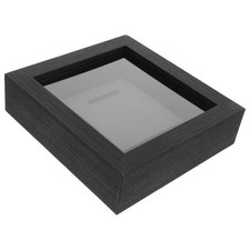 Tabletop Wooden Display Frame Black Wood Medal And Photo Display Stand