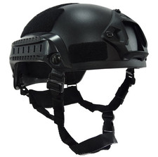 OneTigris Black Tactical Airsoft Bump Helmet w/ Chin Strap