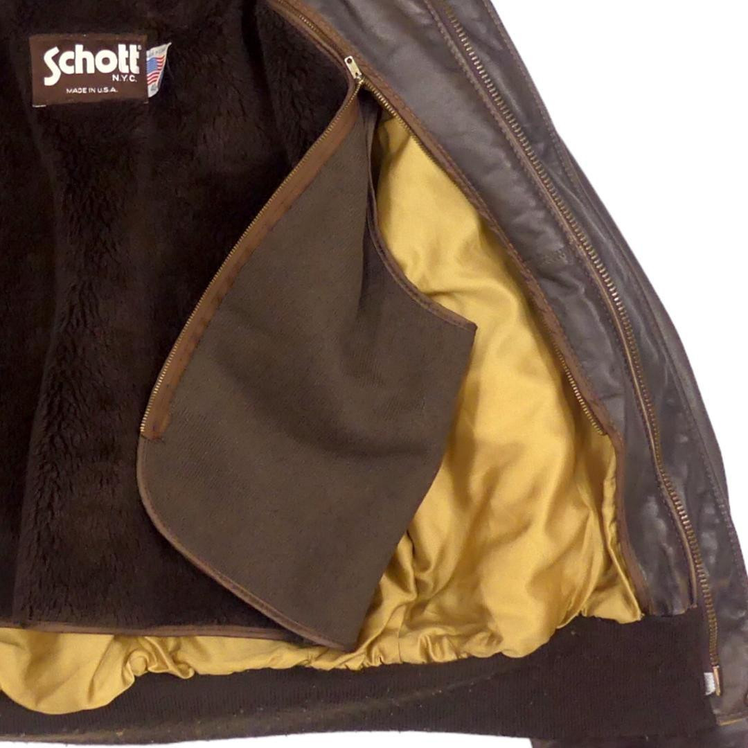 Schott Shot G-1 Leather Flight Jacket 40 Brown Jj952 | eBay Schott Shot G-1 Leather Flight Jacket 40 Brown Jj952 | eBay