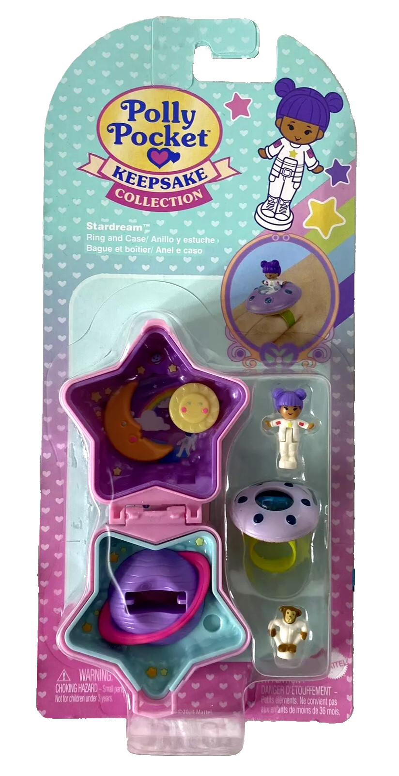 2025 Polly Pocket Keepsake Collection Mattel Star Dream Ring And Case Unopened