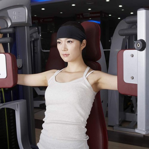 Unisex Sweatband Sports Non-Slip Headband for Fitness Workout Stretchy Hairbands - Picture 8 of 21