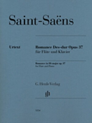 Saint-Saens Romance in D-Flat Major Op. 37 Flute and Piano Book NEW 051481354
