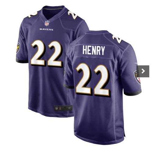 New Mens XXXLarge Derrick Henry Baltimore Ravens #22Jersey Embroidery