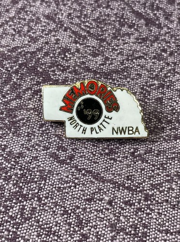 Vintage Bowling Lapel Pins NWBA Tournament Hastings North Platte Nebraska - Picture 5 of 6