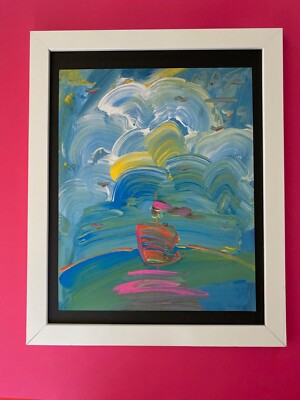PETER MAX | AWESOME | 1990'S SIGNED PRINT  | POP ART | COLLECTOR PIECE