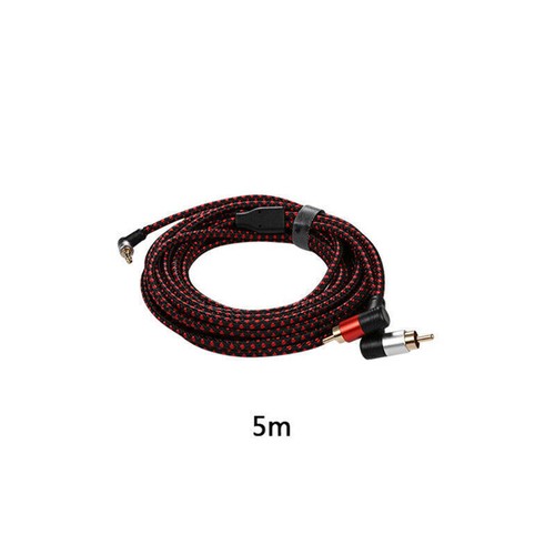90 Degree 3.5mm Male To 2 Rca Male Cable Right Angle Stereo Audio Aux For Dj - Zdjęcie 13 z 13