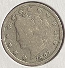 ^ 1907 Liberty "V" Nickel     ^^ GOOD ^^     119  YRS OLD     4211 — photo 2