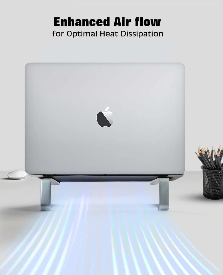 Thibault Aluminum Laptop Stand for Desk - Cooling Ergonomic Design - Fits Mac... - Image 3 of 4