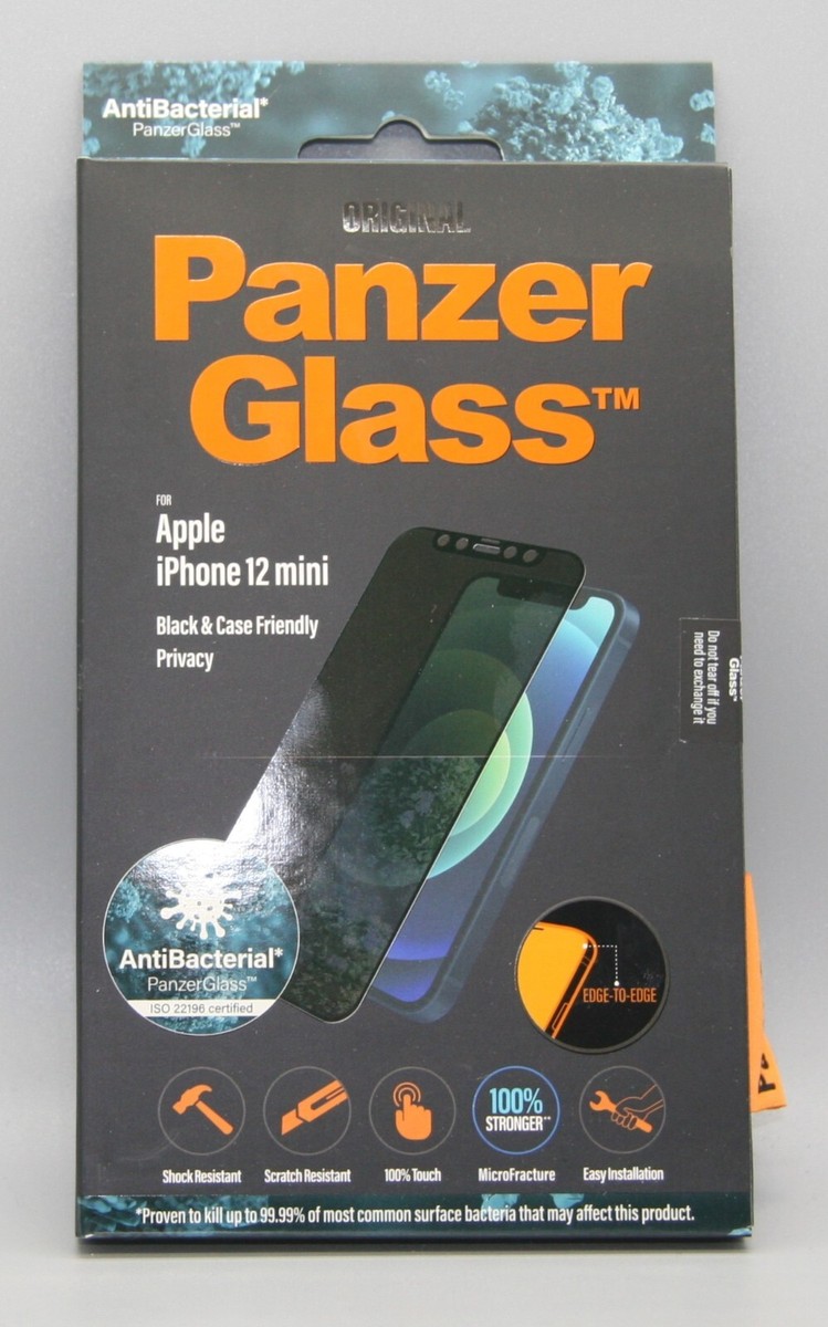 Panzer Glass iPhone 12 mini Black Case Friendly Privacy Screen