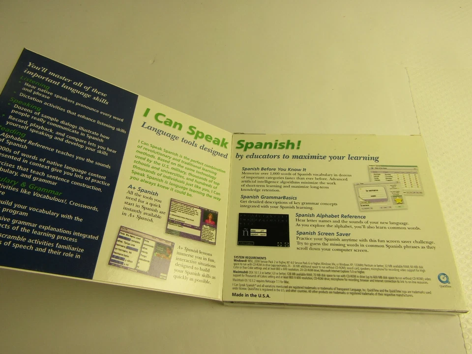 I Can Speak Spanish PC Cd Rom compatible with XP, vista and win 7 - Image 2 of 2