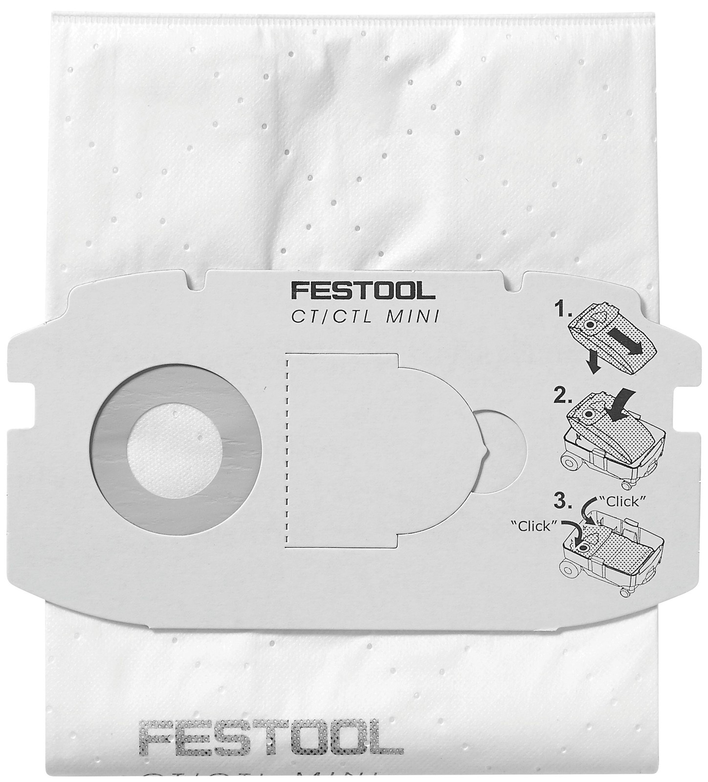 Festool SELFCLEAN Dust Bag for CT 36 Extractors - 5 per Pack - 496186